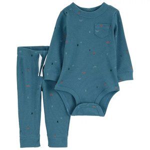 Baby Boy Carter's 2-Piece Camp Print Bodysuit Pant Set